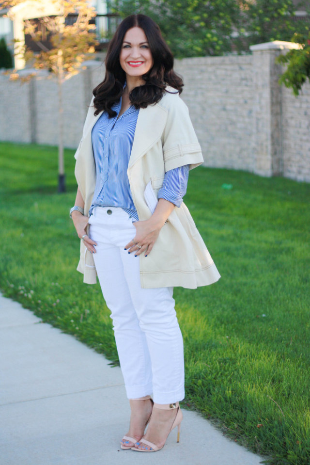 Short Sleeve Trench Coat - Eleventh & Sixteenth